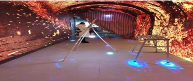 新疆广汇集团OL星辰汇LED时光隧道屏案例