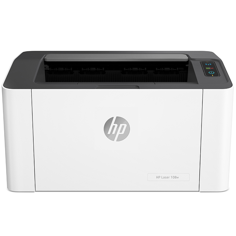 惠普HP 108w黑白激光打印机无线链接 家用学生作业打印小型办公商务用 P1106/1108升级款无线版